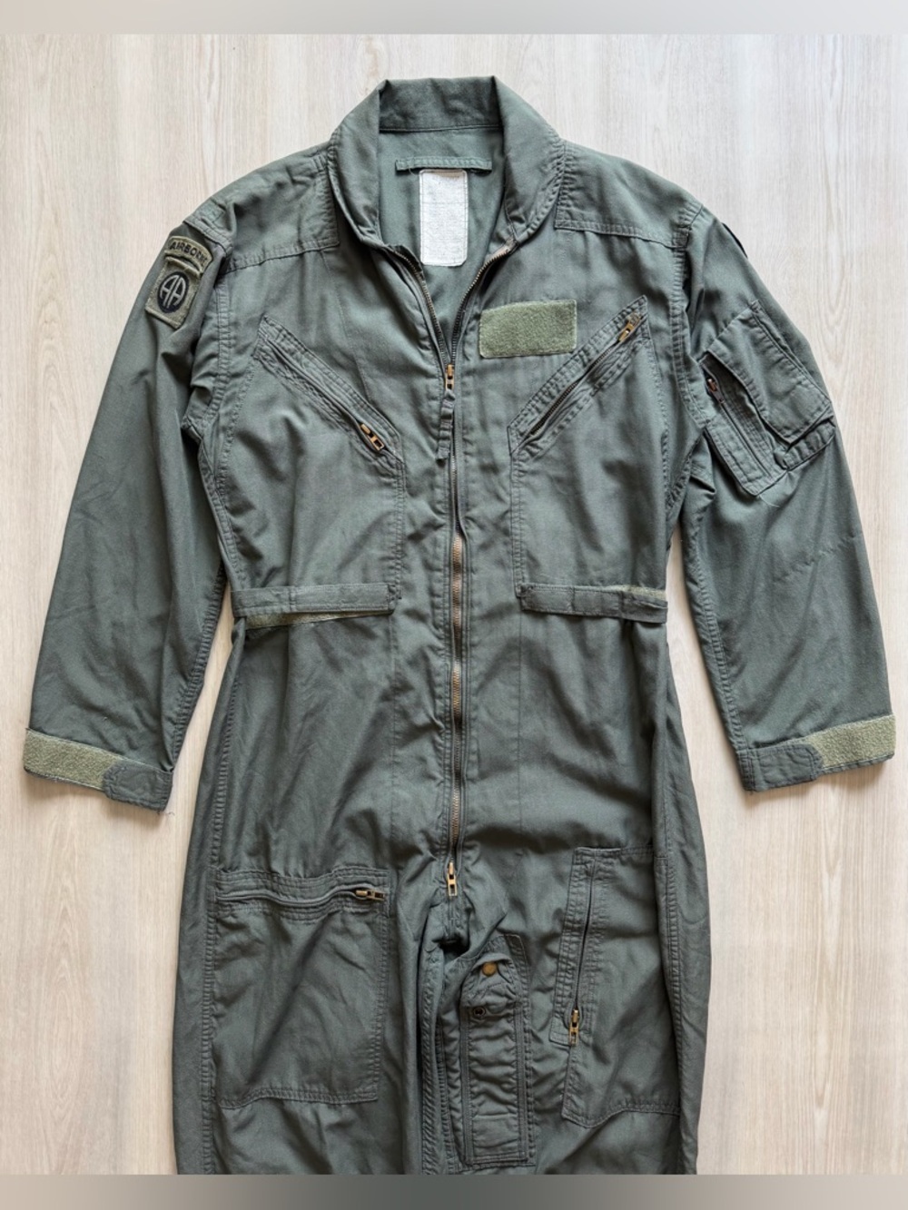 Vintage USAF Sage Green CWU-27/P Summer Flyer's Coveralls Air Force Sz 42 Short - Picture 4 of 13